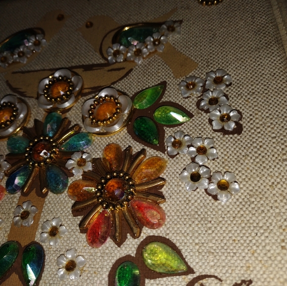 Collins of Texas "Sweet Melody"; Enid Collins linen shoulder bag - Picture 8 of 8